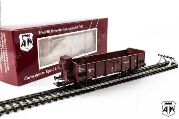 ATM MILANO CF 12.005A CARRO FS TIPO L 1959 CON GARITTA EPOCA IV A 352018 SCALA H0