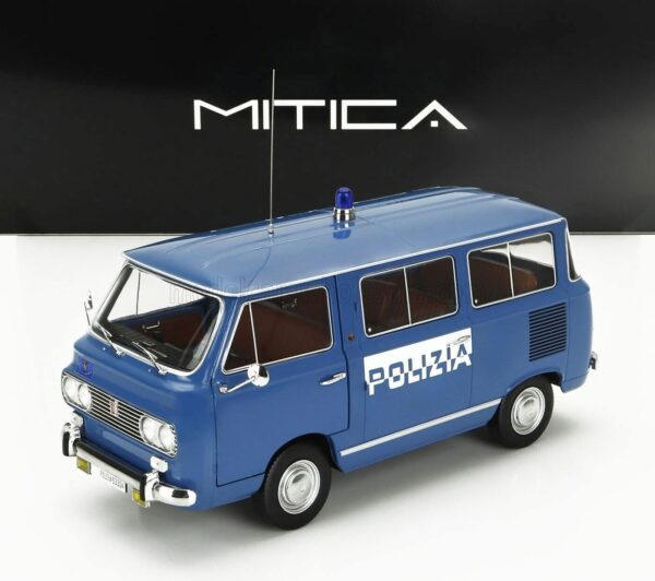 MITICA 201015-D FIAT 850 FAMILIARE POLIZIA 1970 SCALA 1/18