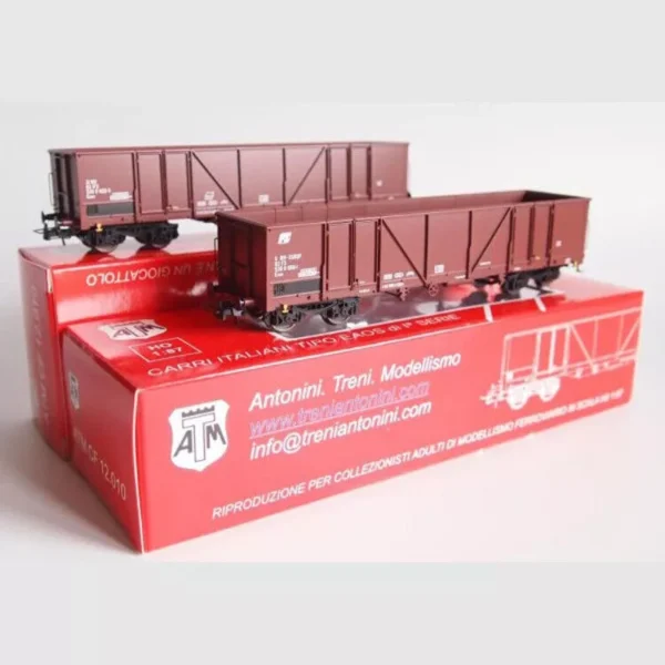 ATM MILANO CF 12.010 COFANETTO CON 2 CARRI FS TIPO EAOS SCALA H0 - immagine 3
